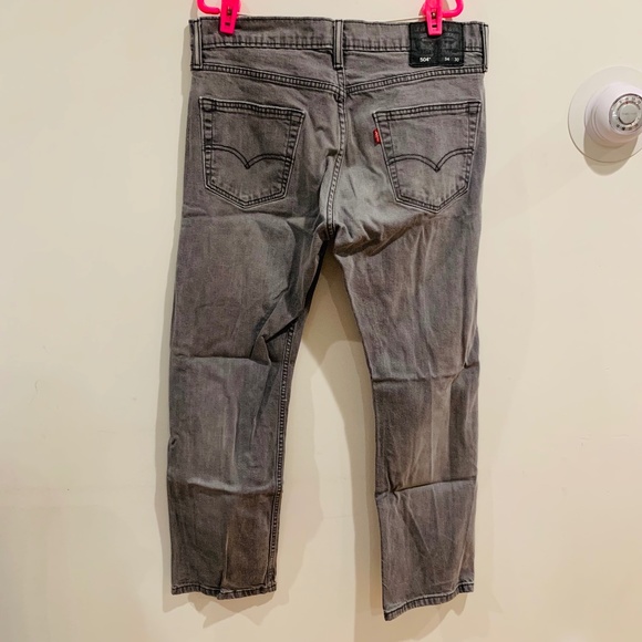 Levi's Waist Size 34 Length 30 Gray 559 Relaxed Straight Men's Jeans - Picture 1 of 5